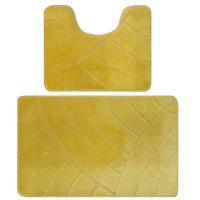 Комплект ковриков для в/к BANYOLIN CLASSIC из 2 шт 55х90/55х45см 11мм (желтый) 1/25