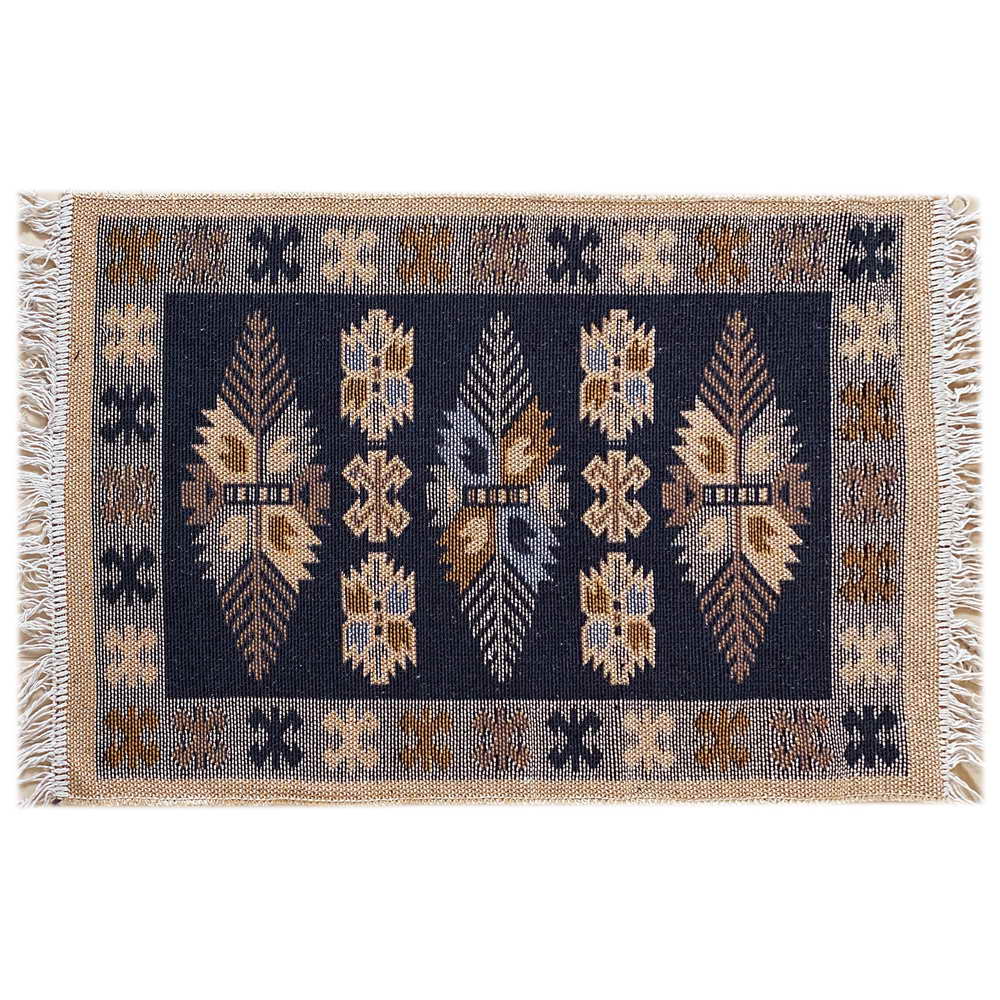 Коврик  Kilim Usak UK01 6120102 50% хлопок. 50% смешанные нити 60х120 синий_новый размер