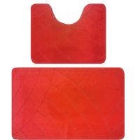 Комплект ковриков для в/к BANYOLIN CLASSIC из 2 шт 55х90/55х45см 11мм (красный) 1/25